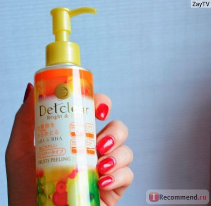 Пілінг для обличчя meishoku detclear bright & amp; peel aha & amp; bha fruits peeling jelly - «японська скатка