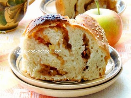 Пиріг з яблуками пісний рецепт з фото крок за кроком в духовці, легкі рецепти