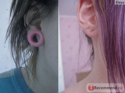 Piercing tunelul lobului urechii - 