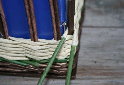 Weaving újság tubulusok (szövés) Weaving újság csövek