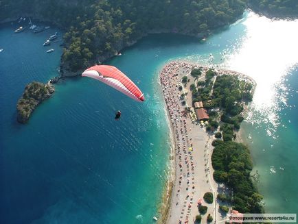 Plaje oludeniz albastru lagună, beljekiz, kidrak (curcan)