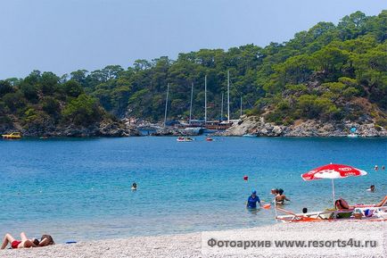 Plaje oludeniz albastru lagună, beljekiz, kidrak (curcan)