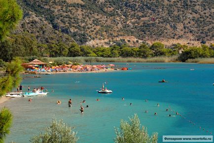 Plaje oludeniz albastru lagună, beljekiz, kidrak (curcan)