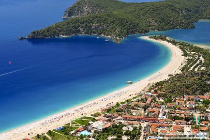 Plaje oludeniz albastru lagună, beljekiz, kidrak (curcan)