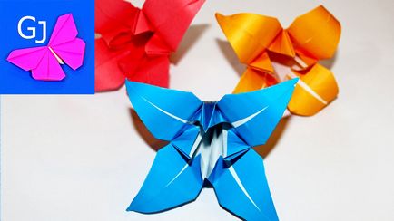 Ajándék origami virág - virág papírból saját kezűleg