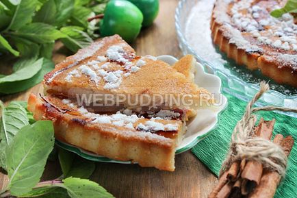Пісний пиріг з яблуками, пироги, шарлотка, як приготувати на