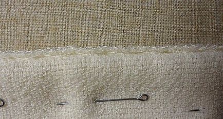 Потайний шов на швейній машинці