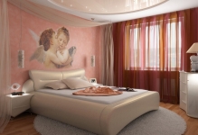 Стелі в спальні фото какой лучше зробити в вітальні, рожеві під дерево, красиве оформлення
