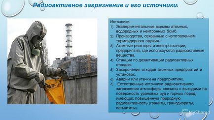 Prezentare pe tema contaminării radioactive