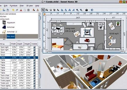 Proiectarea de apartamente de design interior folosind programe