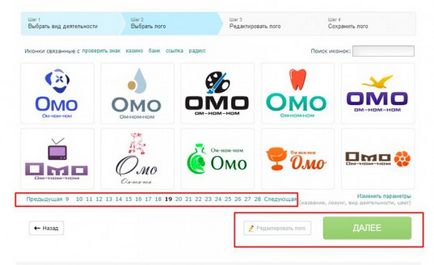 Programul de creare a logo-urilor online în limba rusă