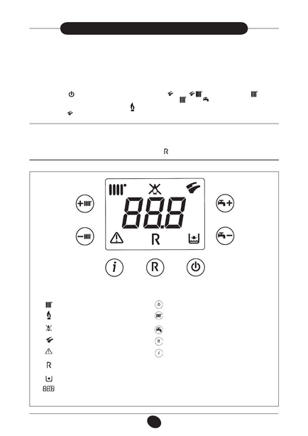 Започнете котела, внимание, копчета, ръководство за употреба BAXI еко четири, страница 4