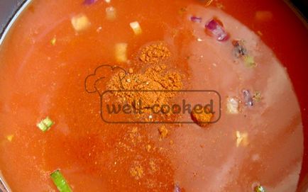 Рецепт томатного супу з макаронами