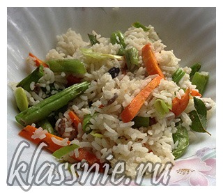 Рис зі стручкової квасолею на гарнір, класні вегетаріанські рецепти