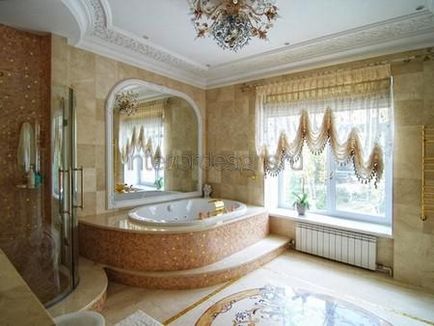 Розкішна ванна - принципи оформлення кімнати в стилі бароко