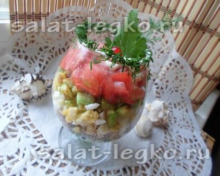 Csirke saláta cukkini recept fényképpel (csirke) Csirke saláta cukkini recept egy fotó
