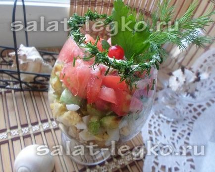 Csirke saláta cukkini recept fényképpel (cukkini) Csirke saláta cukkini recept egy fotó