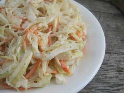 Cole Slaw saláta - egy recept egy fotó