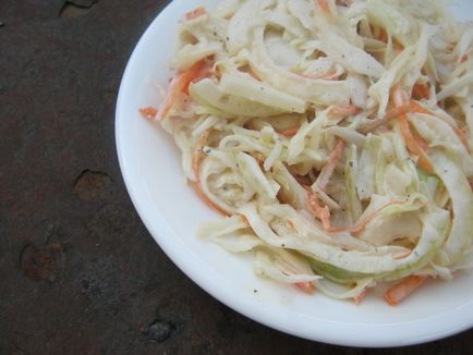 Cole Slaw saláta - egy recept egy fotó