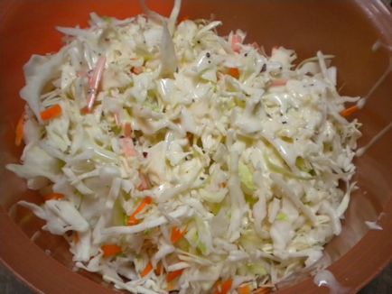 Cole Slaw saláta - egy recept egy fotó