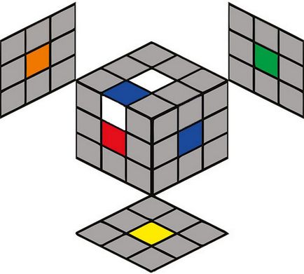 Збірка хреста і кутів першого шару, як зібрати кубик рубика