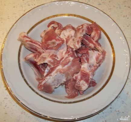 Шашлик зі свинячих реберець - покроковий рецепт з фото на