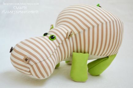 Шиємо милого бегемотика - ярмарок майстрів - ручна робота, handmade