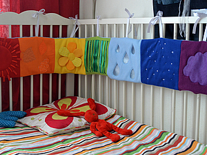 Шиємо розвиває бортик на дитяче ліжечко - ярмарок майстрів - ручна робота, handmade