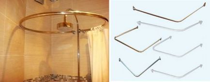 Штанга (карниз) для штори в ванну види, матеріали, вибір, установка