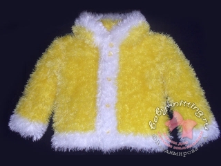 O haină de blană din ace tricotate pentru o fată veche de 2-3 ani, tricotată pentru cei mici! Blog