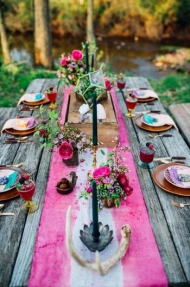Masă de masă pe masa de nuntă