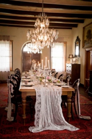 Masă de masă pe masa de nuntă