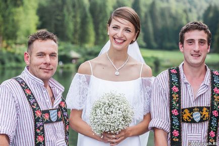 Весілля в Альпах саши і Кевіна церемонія в горах