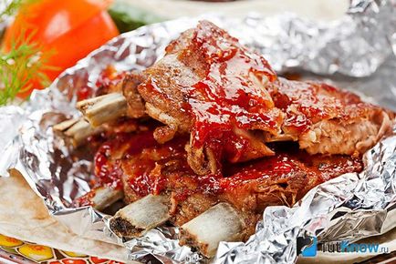 Carne de porc, coapte în cuptor - kebab shish - al doilea fel de mâncare - rețetele mele preferate