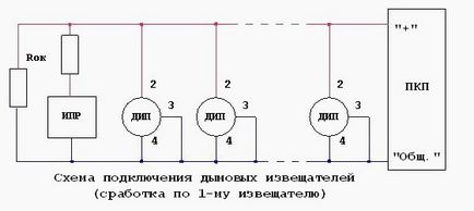 Схеми підключення пожежних датчиків при монтажі, опс, СКУД, відеоспостереження, електропроводка