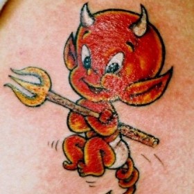 Tattoo Devil este sensul unui simbol pentru fete și băieți