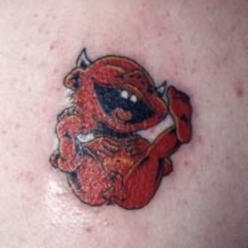 Tattoo Devil este sensul unui simbol pentru fete și băieți