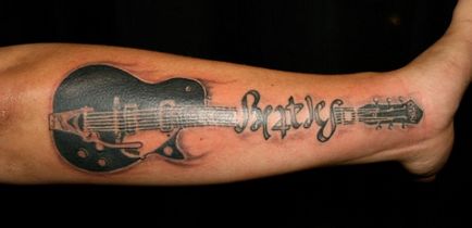 Tattoo Guitar (gitár Man Tattoo) gitár tetoválás