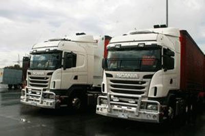 Teszt az üzemanyag-fogyasztás és a traktor Scania R 560, attól függően, hogy a sebesség