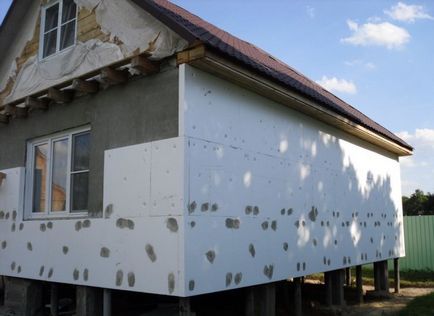 Утеплення будинку з газобетону зовні чим і як правильно зробити зовнішнє ізолювання стін