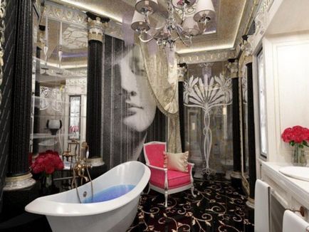 Fürdőszoba-ben barokk stílusban - 19 fotó belsőépítészeti