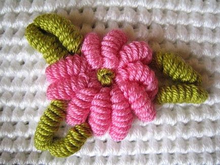 Broderie de rococo pe țesătură tricotată - tehnici de bază