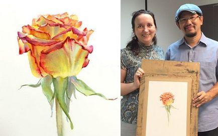 Художник la fe і його майстер-клас малювання троянди