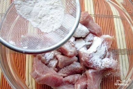 Зажарка зі свининою - покроковий рецепт з фото на