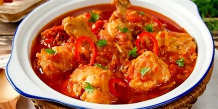 9 lépésről lépésre recepteket chakhokhbili csirke otthon