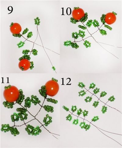 Апельсинове дерево з бісеру схема плетіння своїми руками з фото