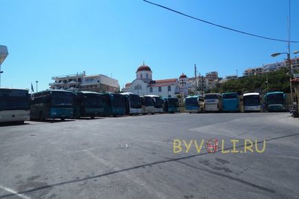 Автовокзал Ретімно на острові Крит, Греція, розклад автобусів