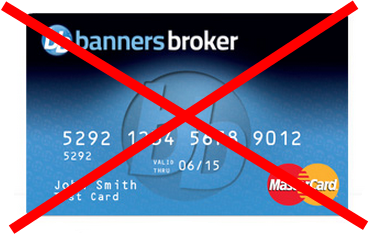 Bannere brokeri - anularea cardurilor de credit