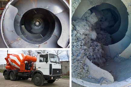 Suport de beton cu manșon și înălțime curea transportoare, volum mixer