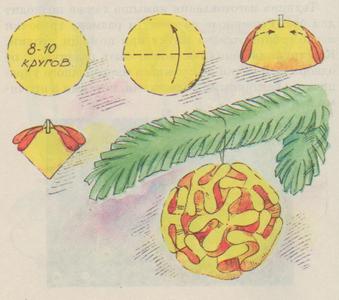 Паперові ялинкові іграшки своїми руками